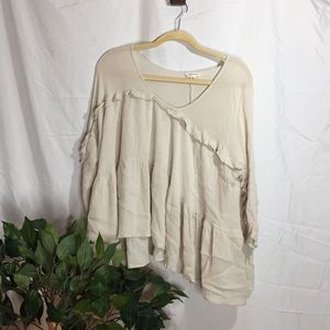 Loose Cream Top